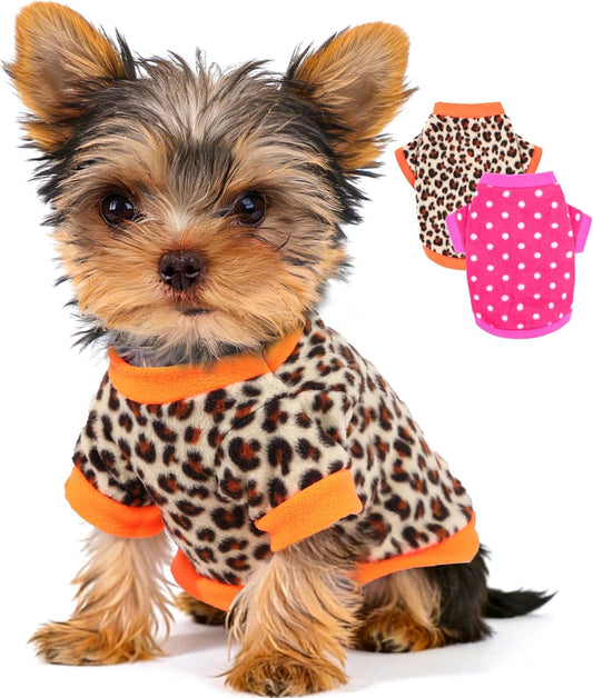 2-Pack Fleece Dog Sweaters