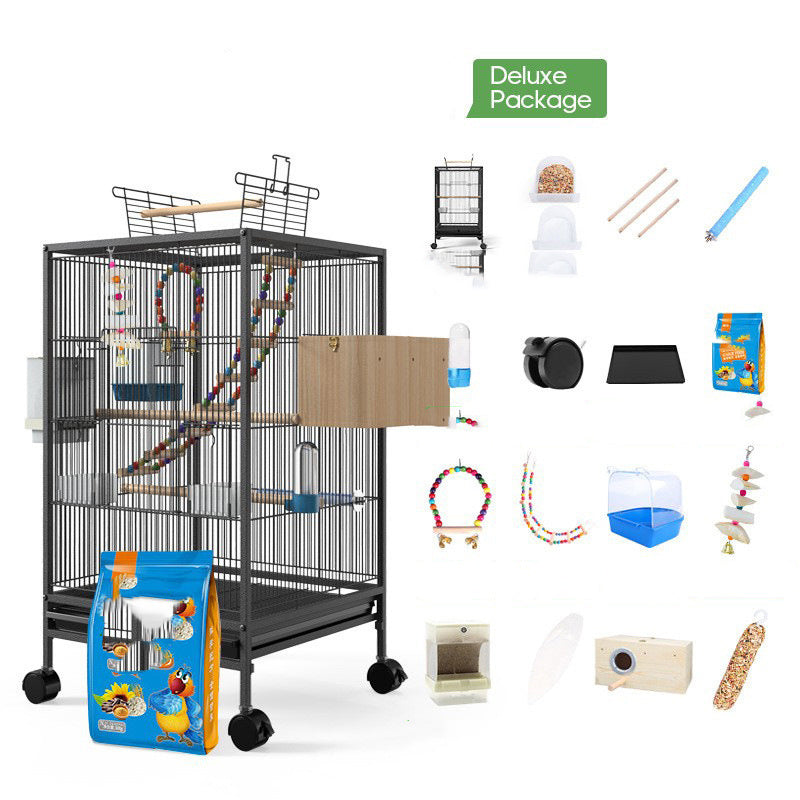 Bird Cage With Feeder