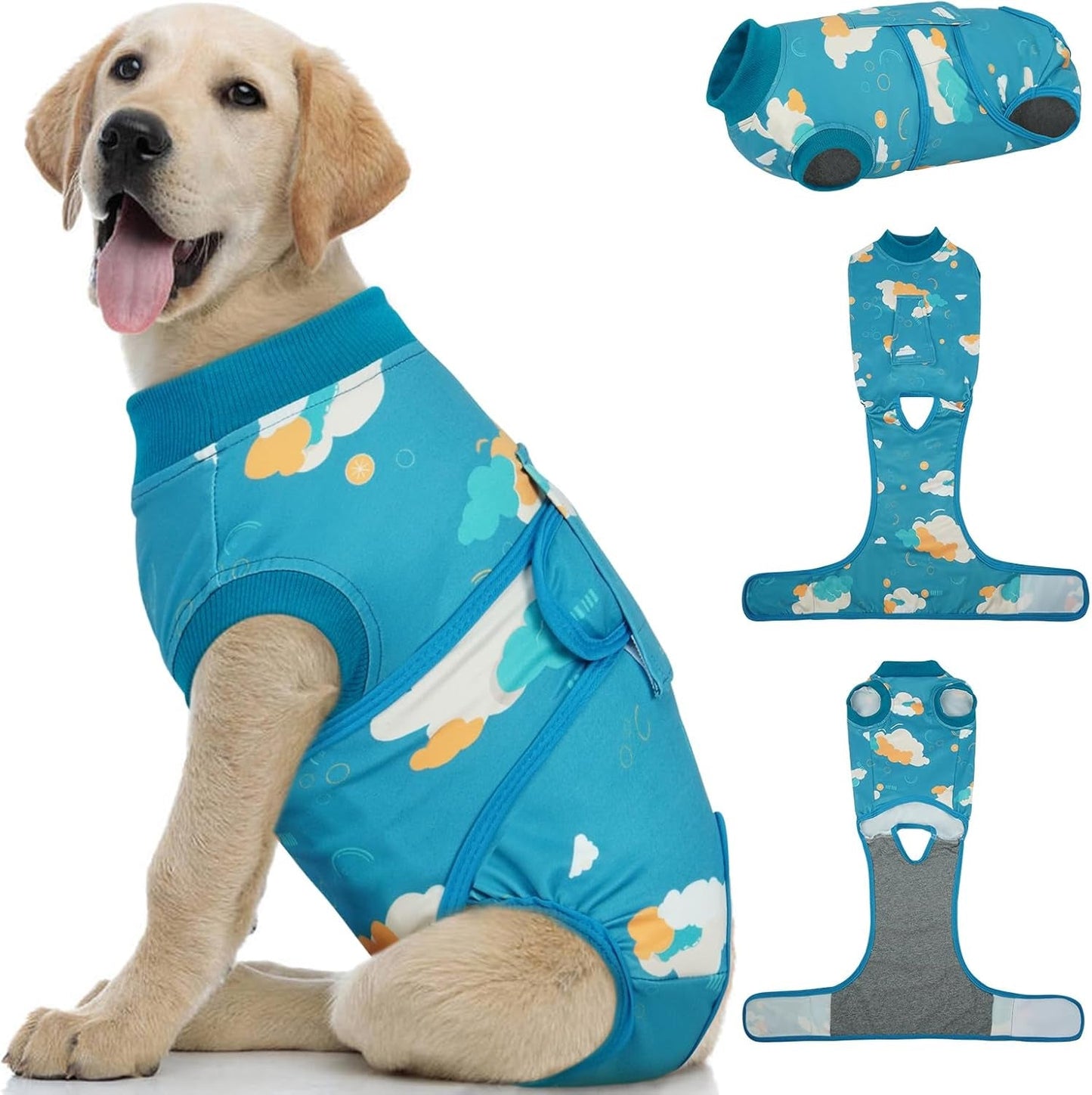 Female Dog Recovery Suit — Post-Spay & Surgery Coverage, Soft & Breathable (XS–2XL)