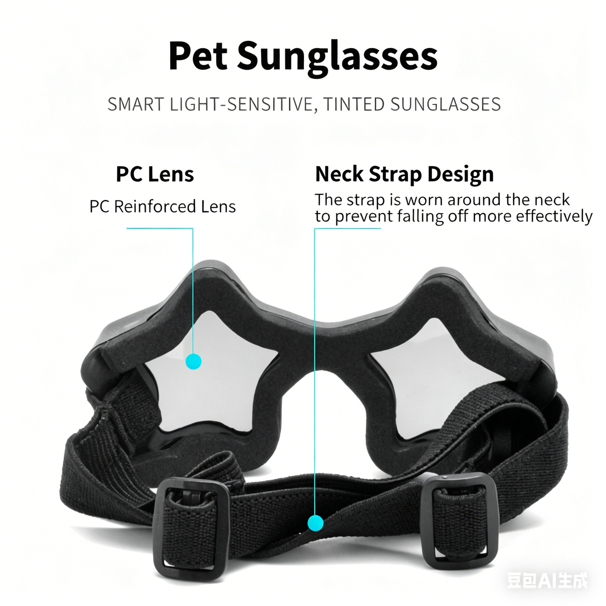 Star-Shaped Pet Sunglasses