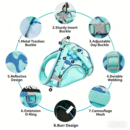 Dog Harness and Leash Set
