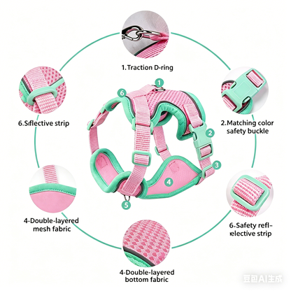 Pet Harness and Leash Set