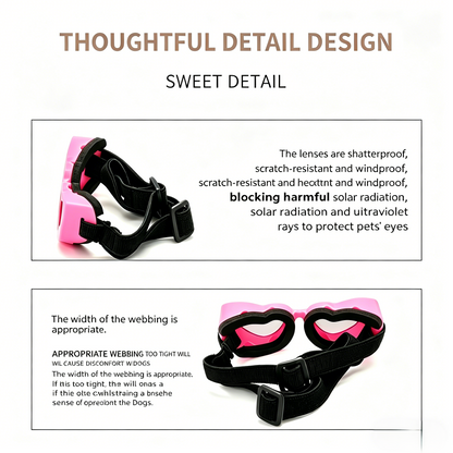 Heart-Shaped Pet Sunglasses