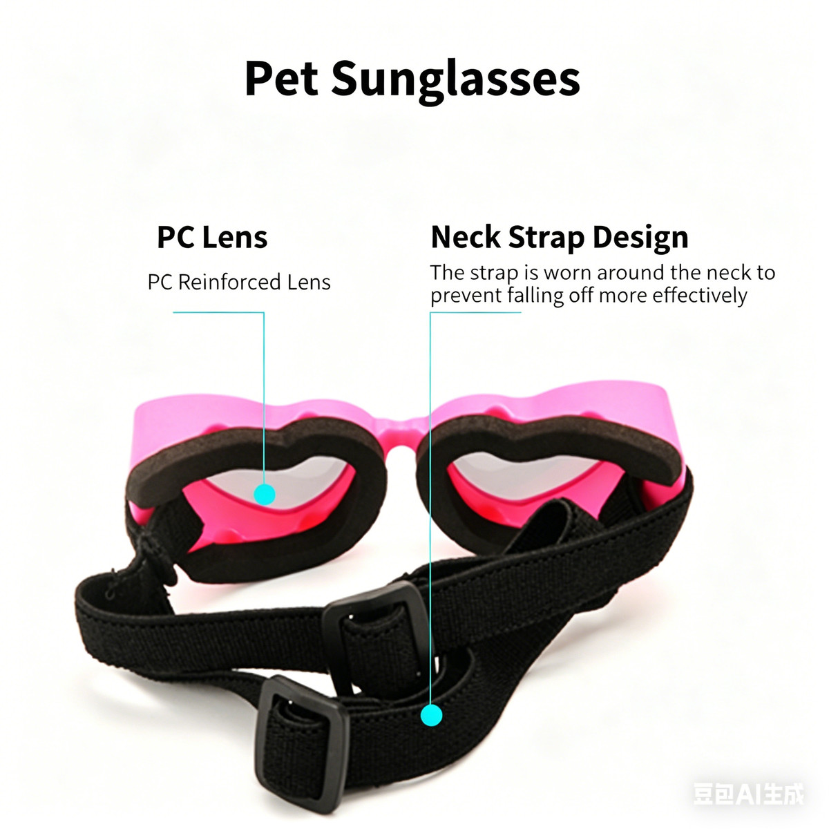 Heart-Shaped Pet Sunglasses
