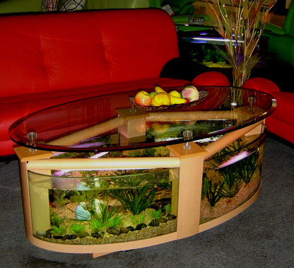 GLASS Round Circle Table Aquarium
