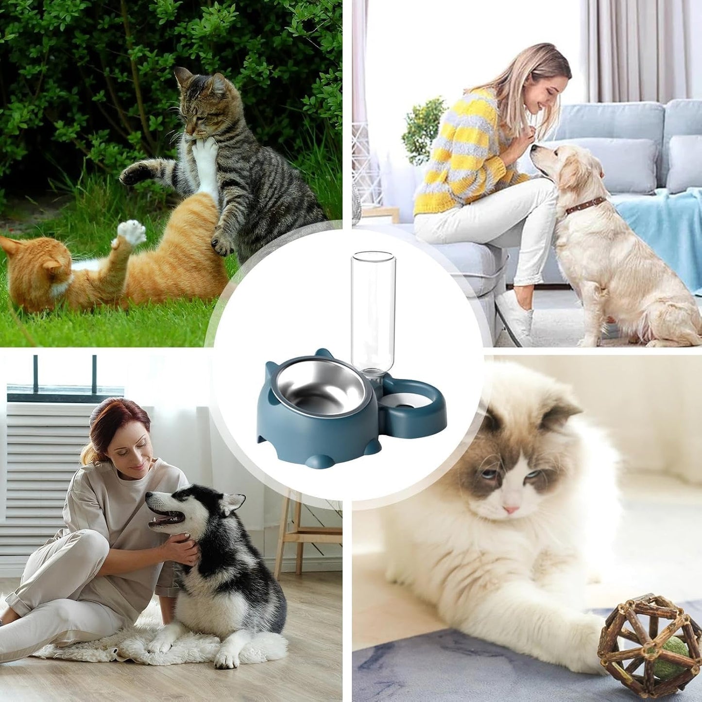 Food And Water Bowl Set