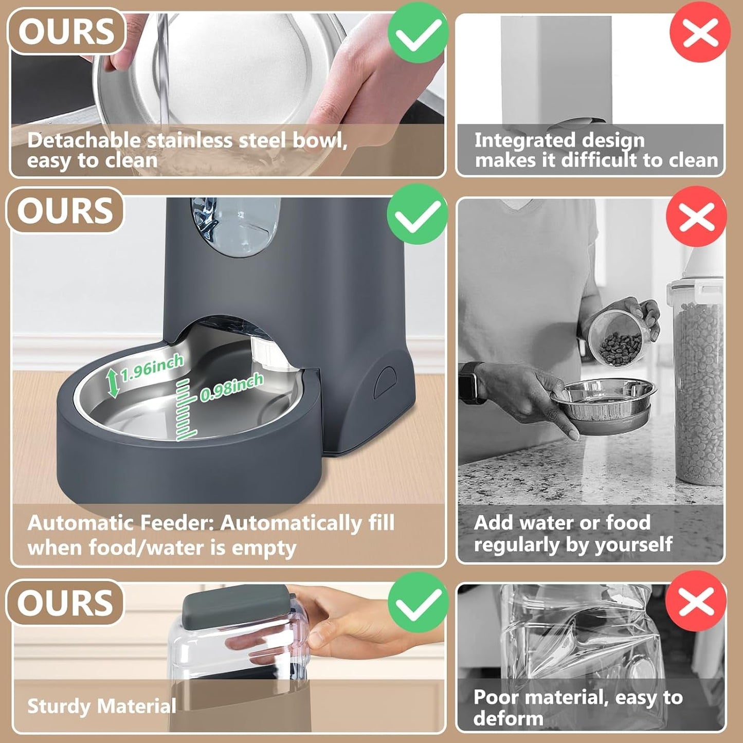 Feeder & Water Dispenser Set