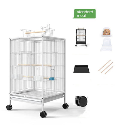 Bird Cage With Feeder