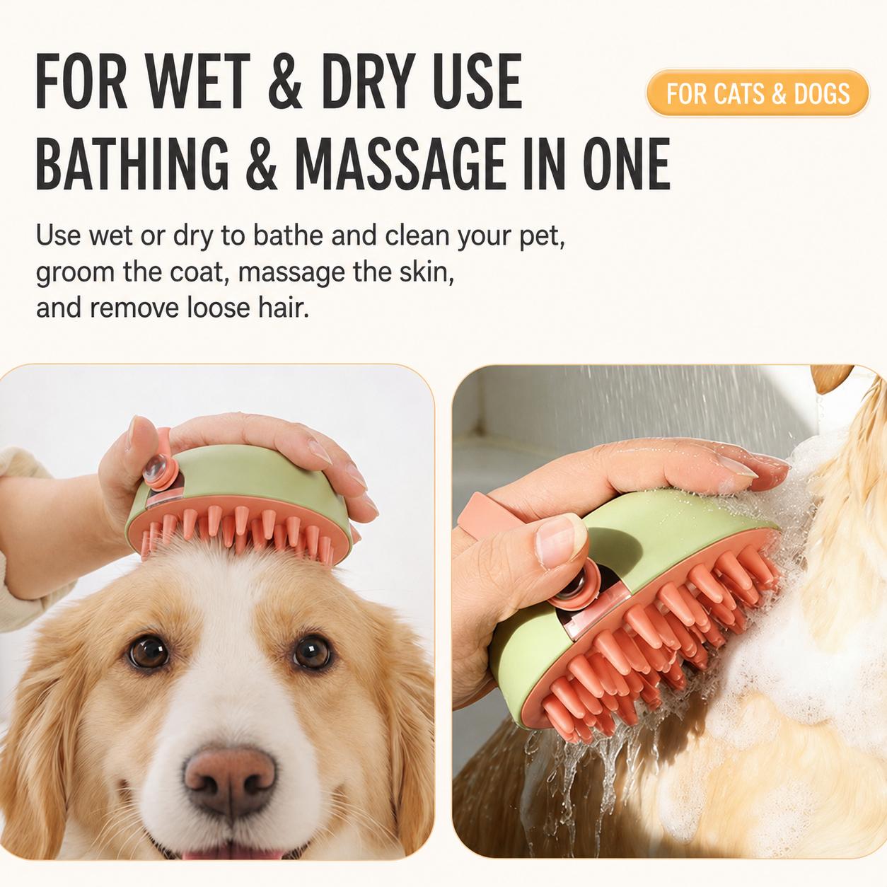 Pet Bath Brush