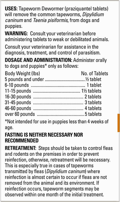 Tapeworm Dewormer for Dogs