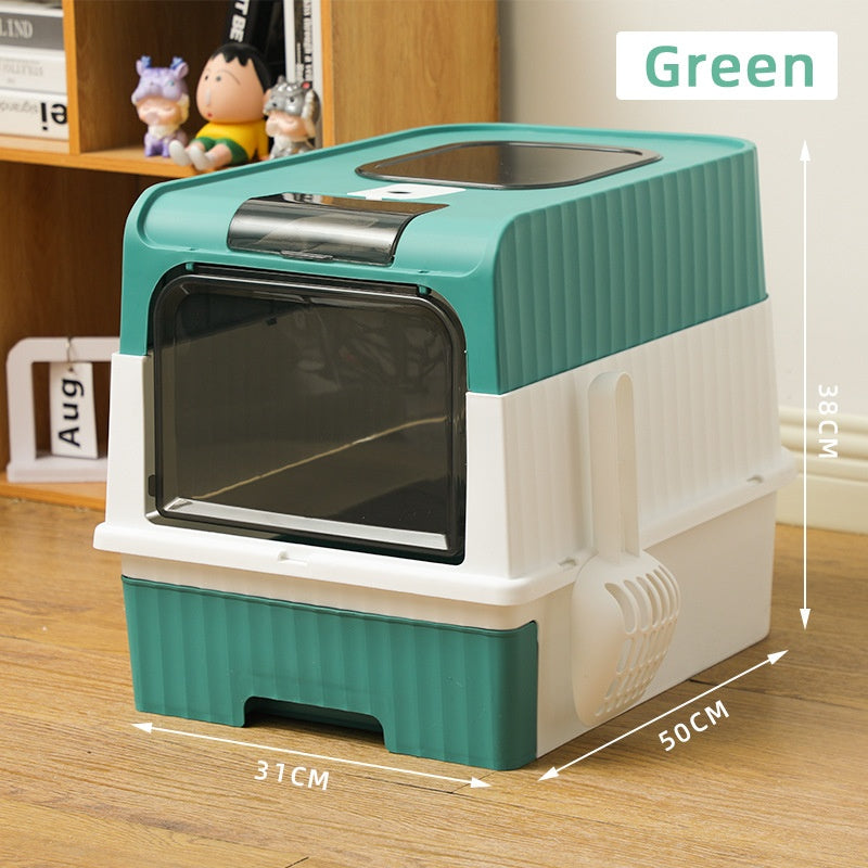 Enclosed Cat Litter Box.
