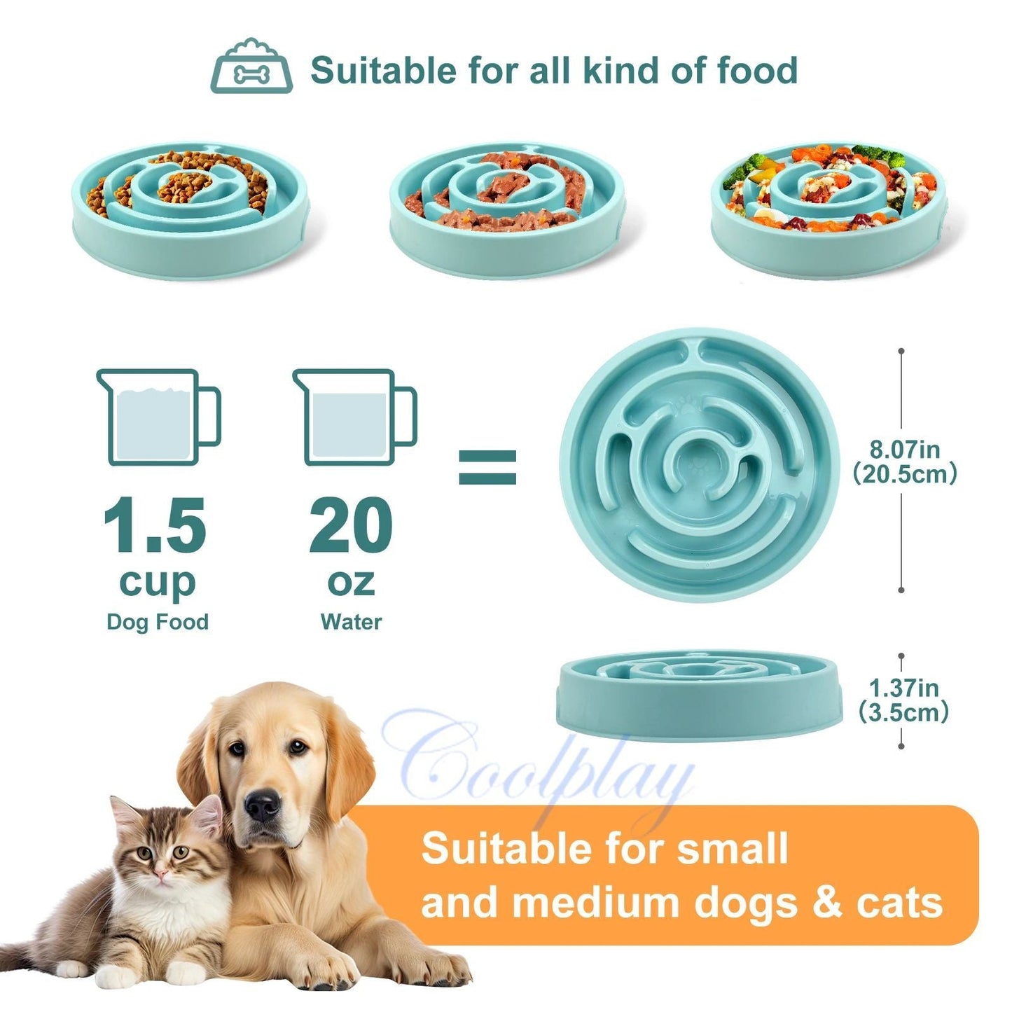 Pet  Slow Feeder Bowl