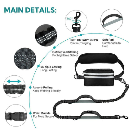 Waist Bag Running Leash