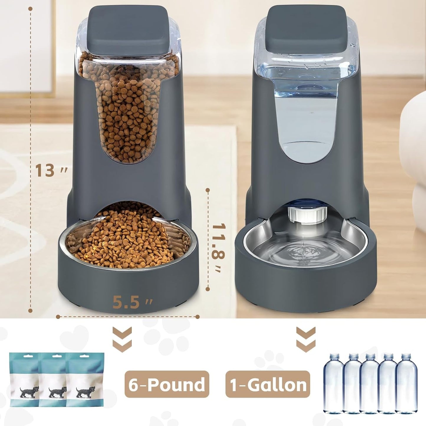Feeder & Water Dispenser Set