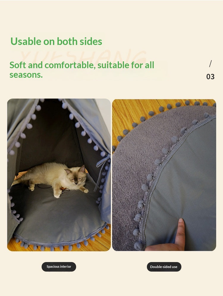 Pet Tent Bed For Cats & Dogs.
