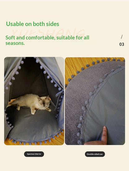 Pet Tent Bed For Cats & Dogs.