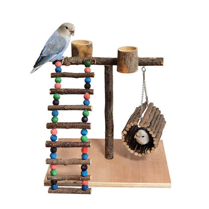 Solid Wood Parrot Bird Shelf