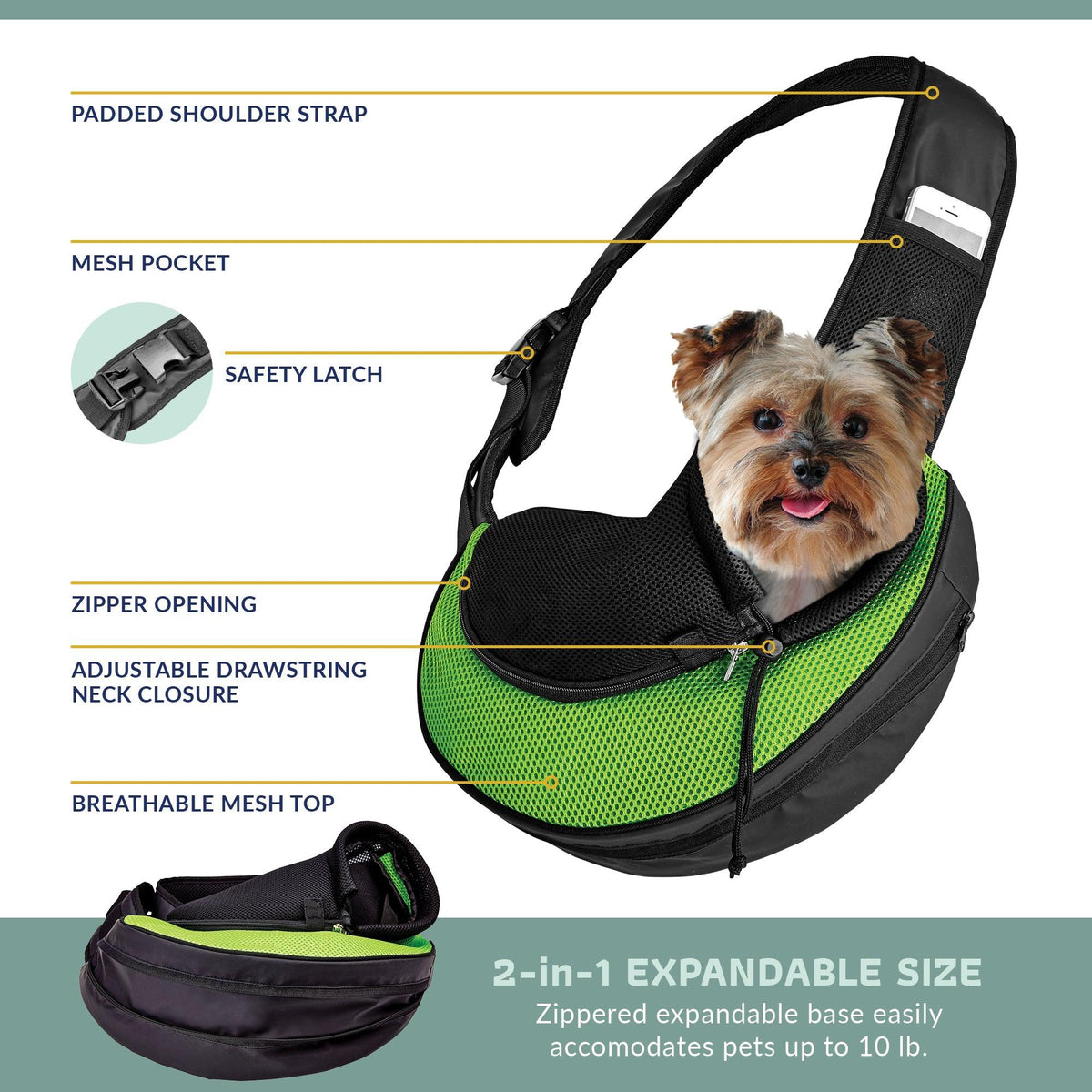 Expandable Sling Bag