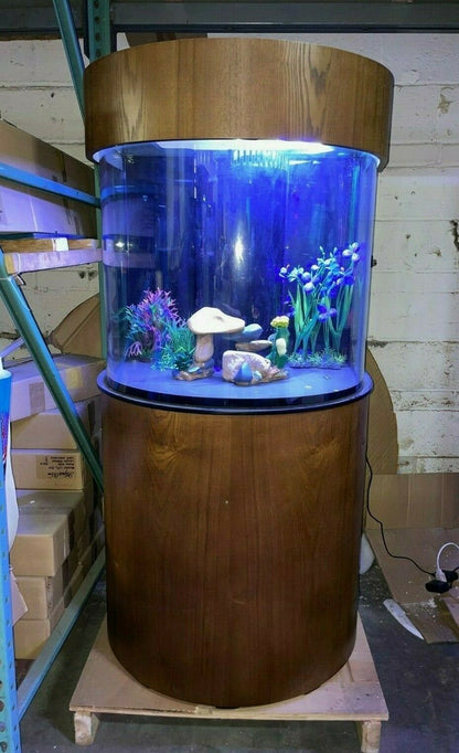 Half Round Aquarium with Stand