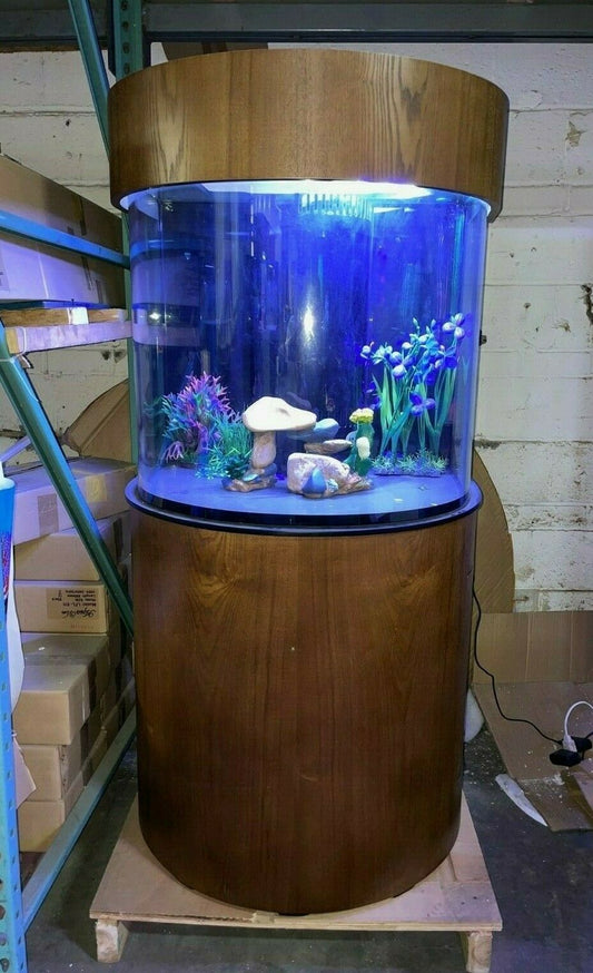 Half Round Aquarium with Stand