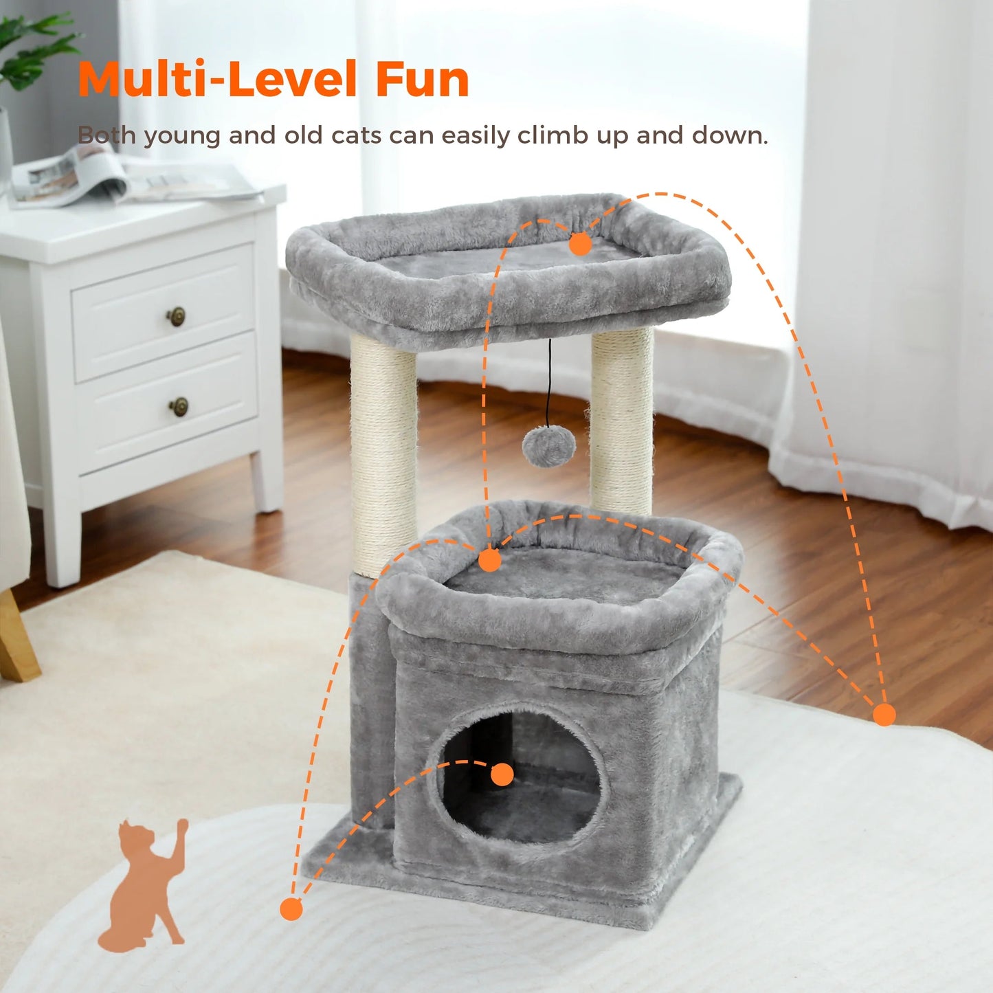 Gray Cat Tree