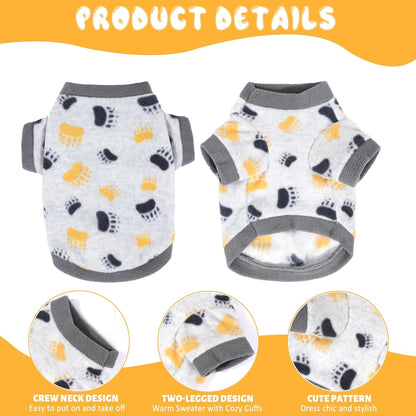 2-Pack Fleece Dog Sweaters