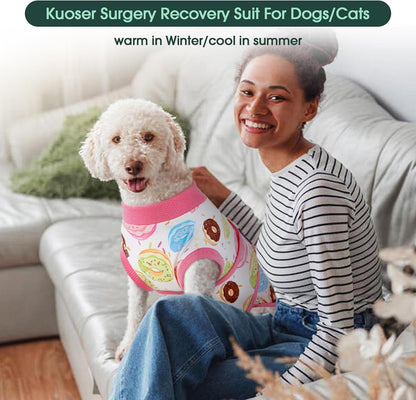 Dog Recovery Suit — Post-Surgery Coverage for Male & Female Dogs, Soft & Stretchy (XS–2XL)