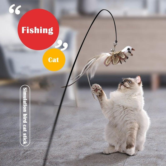 Feather Bird  Stick Toy