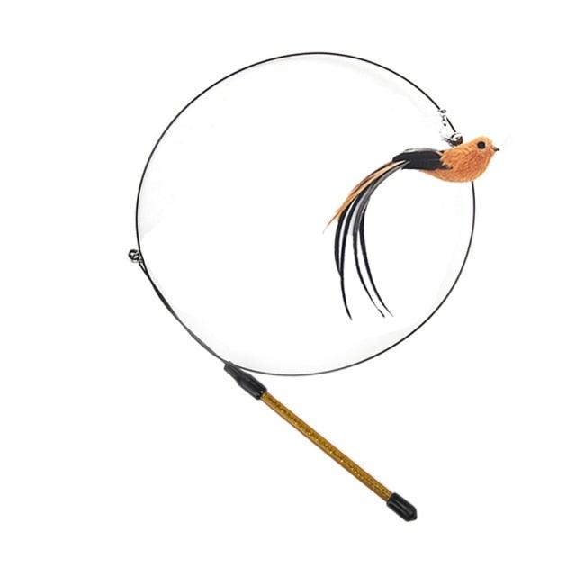 Feather Bird  Stick Toy