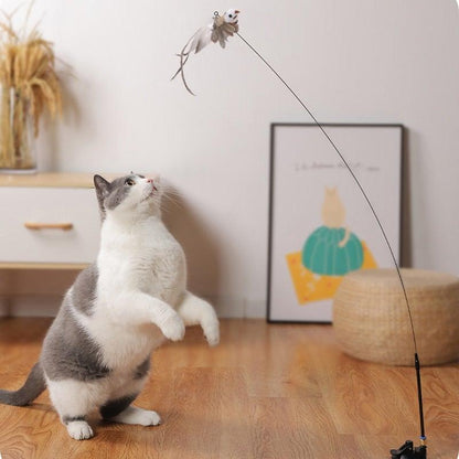 Feather Bird  Stick Toy