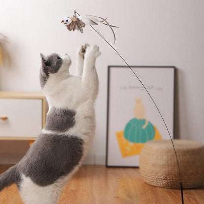 Feather Bird  Stick Toy