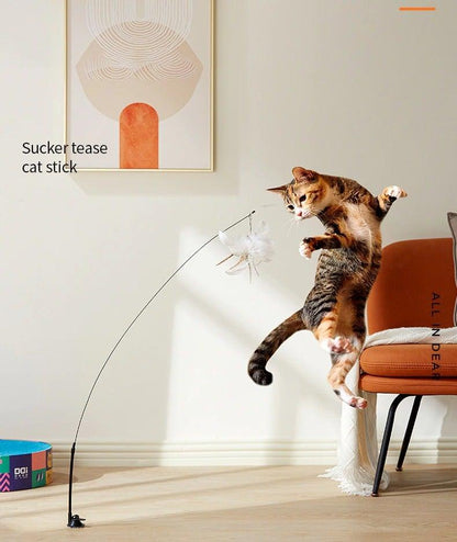 Feather Bird  Stick Toy