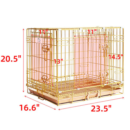 Collapsible Dog Crate — Escape-Proof, Foldable Metal Crate for Training & Travel