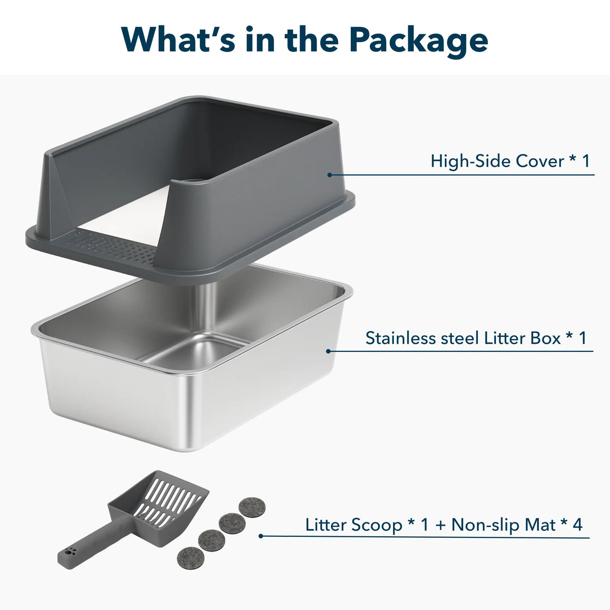 Stainless Steel Cat Litter Box