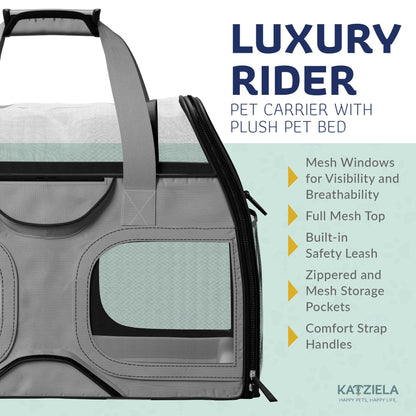 Pet Carrier with Wheels and Handle