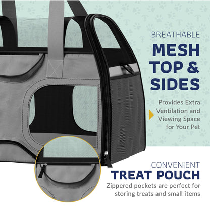 Pet Carrier with Wheels and Handle