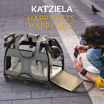 Pet Carrier with Wheels and Handle