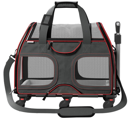 Pet Carrier with Wheels and Handle