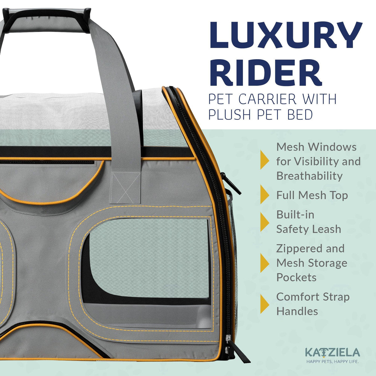 Pet Carrier with Wheels and Handle