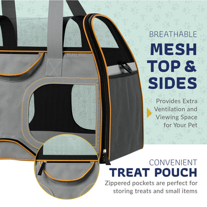 Pet Carrier with Wheels and Handle