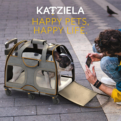 Pet Carrier with Wheels and Handle