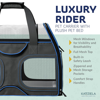 Pet Carrier with Wheels and Handle
