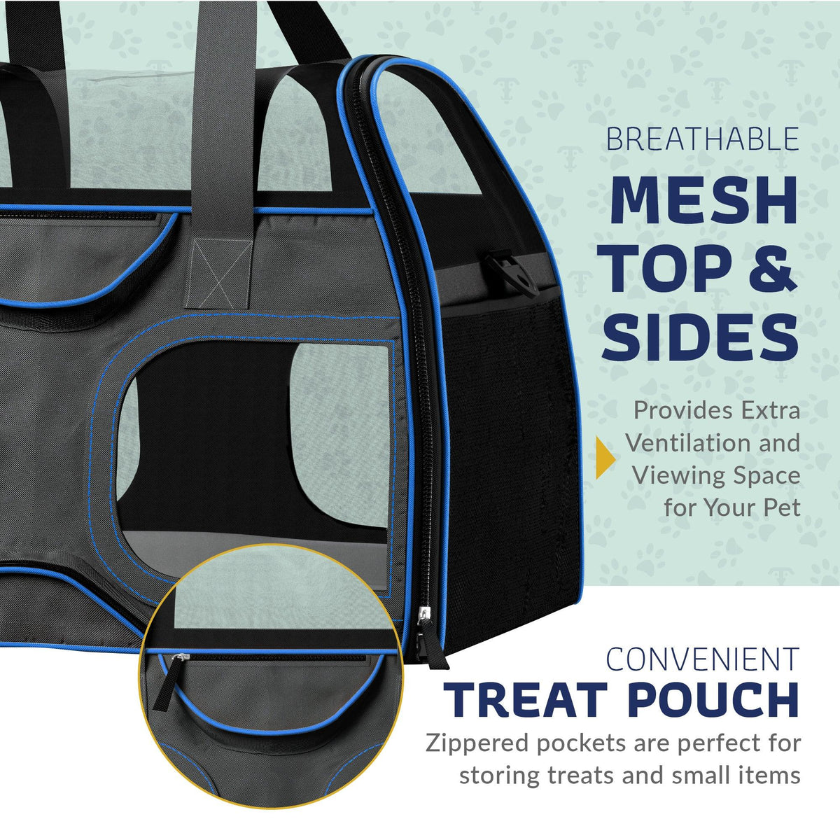 Pet Carrier with Wheels and Handle