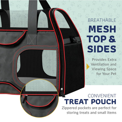 Pet Carrier with Wheels and Handle