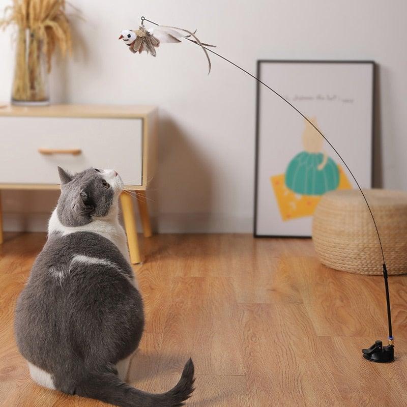 Feather Bird  Stick Toy