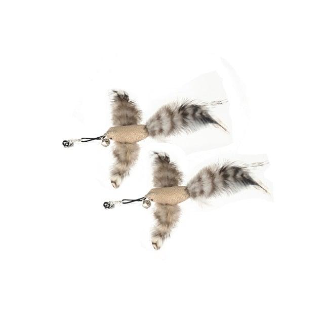 Feather Bird  Stick Toy