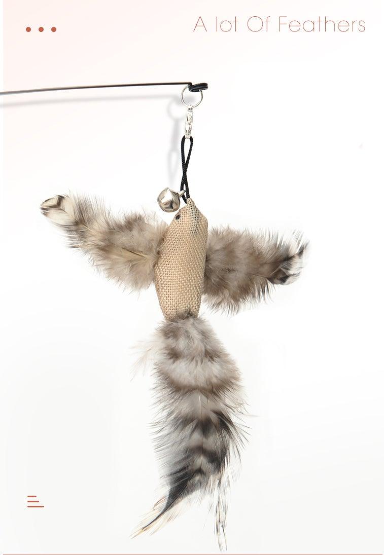 Feather Bird  Stick Toy