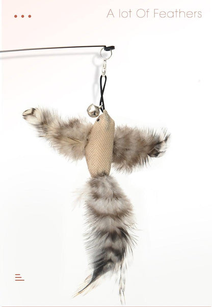 Feather Bird  Stick Toy
