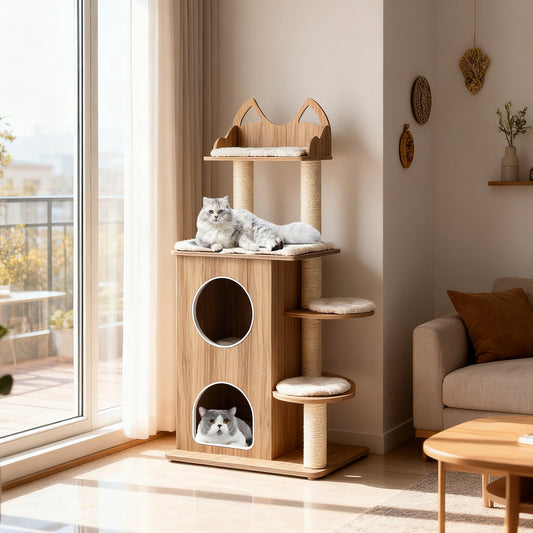 Wooden Cat Tree