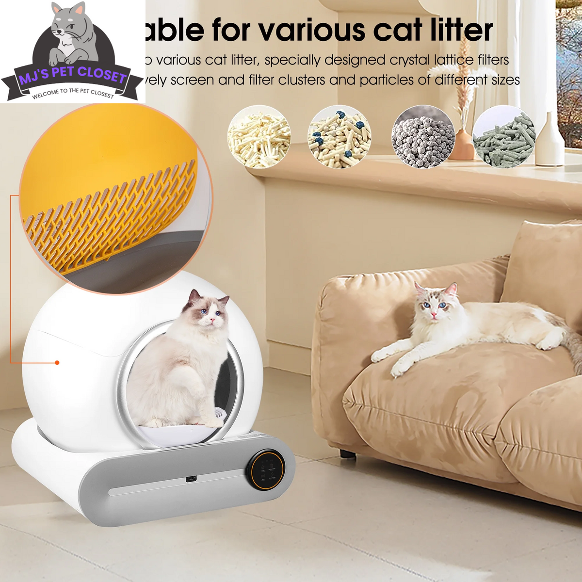 Self-Cleaning Litter Box